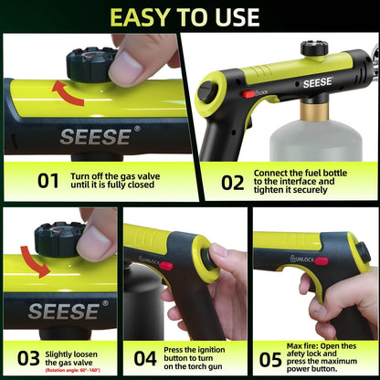 Powerful Propane  Torch , Adjustable Blow Torch for Sous Vide, BBQ, Campfire